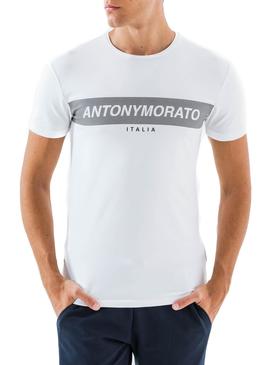 Camiseta Antony Morato Banda Logo Blanco