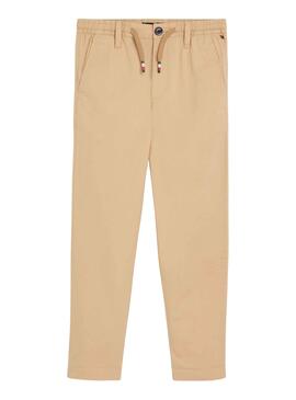 Pantalón Tommy Hilfiger Poplin Beige para Niño