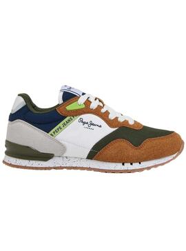 Zapatillas Pepe Jeans London May Verde para Niño