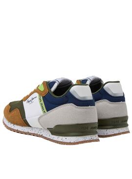 Zapatillas Pepe Jeans London May Verde para Niño