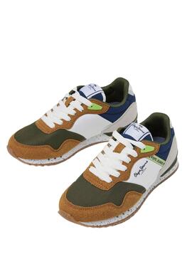 Zapatillas Pepe Jeans London May Verde para Niño