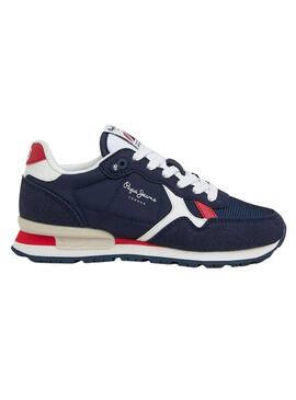 Zapatillas Pepe Jeans Brit Heritage Marino Niño