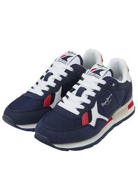 Zapatillas Pepe Jeans Brit Heritage Marino Niño