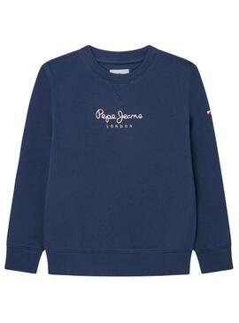 Sudadera Pepe Jeans Eddie Crew Marino para Niño