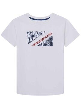 Camiseta Pepe Jeans Tony Blanco para Niño