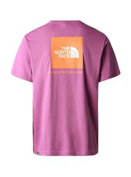 Camiseta The North Face Red Box Morado Hombre