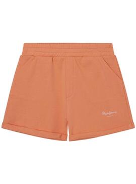 Shorts Pepe Jeans Rosemary Naranja para Niña