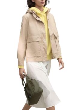 Chaqueta Ecoalf Iam Beige para Mujer