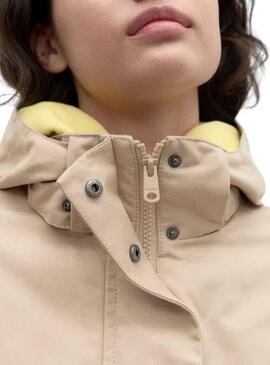 Chaqueta Ecoalf Iam Beige para Mujer