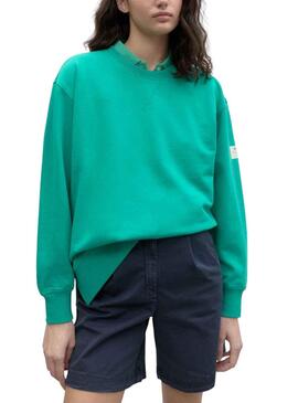 Sudadera Ecoalf Storm Verde para Mujer