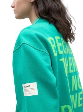 Sudadera Ecoalf Storm Verde para Mujer