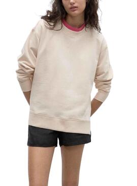 Sudadera Ecoalf Storm Beige para Mujer