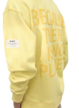 Sudadera Ecoalf Storm Amarillo para Mujer