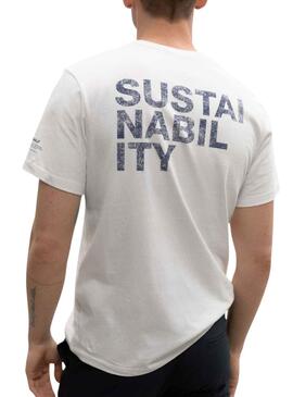 Camiseta Ecoalf Sustano Blanco para Hombre