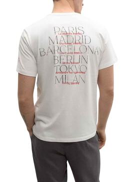 Camiseta Ecoalf Barri Blanco para Hombre