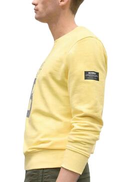 Sudadera Ecoalf Great B Amarillo para Hombre