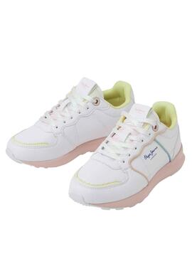 Zapatillas Pepe Jeans York Candy Blanco para Niña