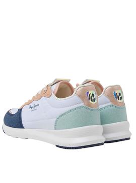 Zapatillas Pepe Jeans York Mix Blanco para Niña