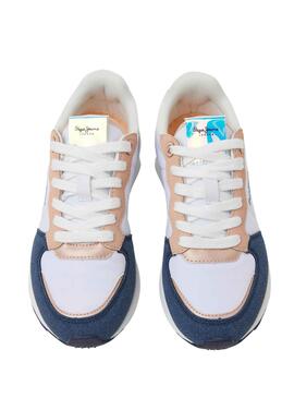 Zapatillas Pepe Jeans York Mix Blanco para Niña