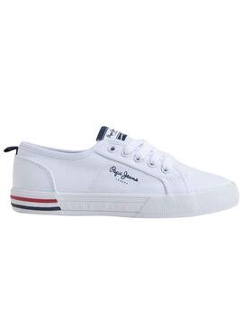 Zapatillas Pepe Jeans Brady Basic Blanco para Niño