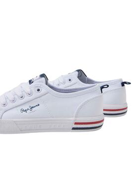 Zapatillas Pepe Jeans Brady Basic Blanco para Niño