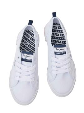 Zapatillas Pepe Jeans Brady Basic Blanco para Niño