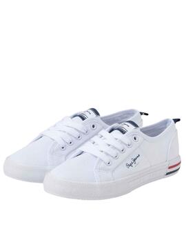 Zapatillas Pepe Jeans Brady Basic Blanco para Niño