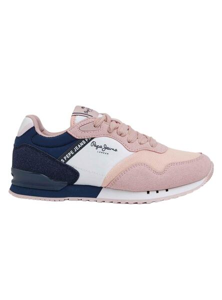 Zapatillas Pepe Jeans London Basic Rosa para Niña