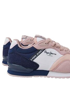 Zapatillas Pepe Jeans London Basic Rosa para Niña