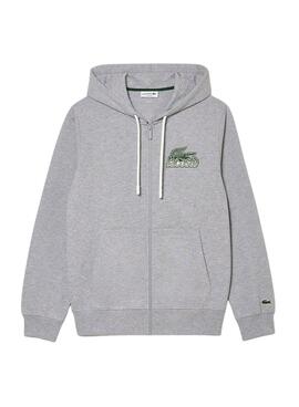 Sudadera Lacoste Clasic Gris para Hombre