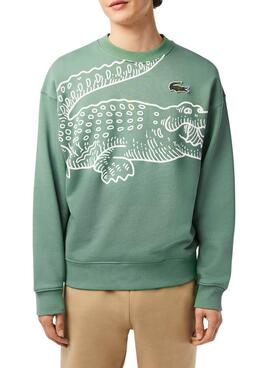 Sudadera Lacoste Vintage Verde para Hombre