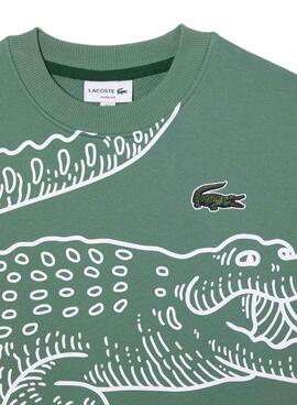 Sudadera Lacoste Vintage Verde para Hombre