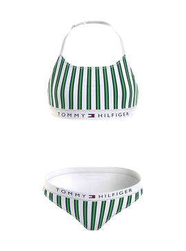 Bikini Tommy Hilfiger Striped Blanco para Niña