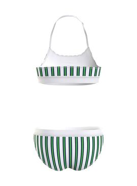 Bikini Tommy Hilfiger Striped Blanco para Niña