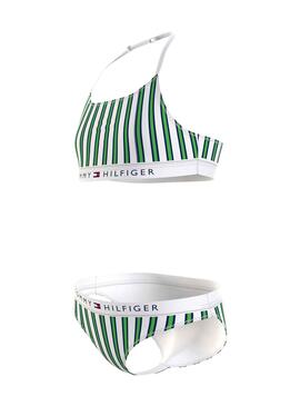 Bikini Tommy Hilfiger Striped Blanco para Niña