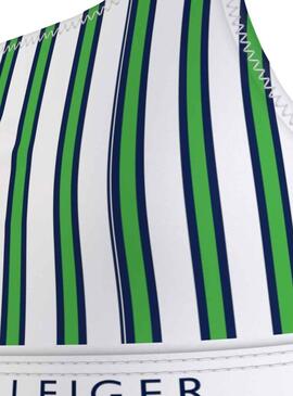 Bikini Tommy Hilfiger Striped Blanco para Niña