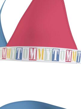 Bikini Tommy Hilfiger Triangle Azul para Niña