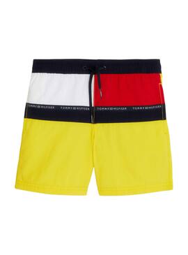 Bañador Tommy Hilfiger Flag Amarillo para Niño