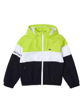 Chaqueta Lacoste Colorblock Marino para Niño