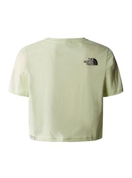 Camiseta The North Face Crop Dome Amarillo Niña