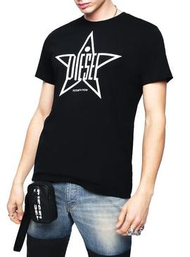 Camiseta Diesel T-DIEGO-YH Negro Hombre