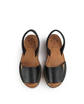 Sandalias Rosario Sauvage Negro POPA para Mujer