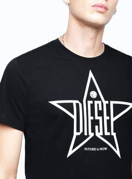 Camiseta Diesel T-DIEGO-YH Negro Hombre