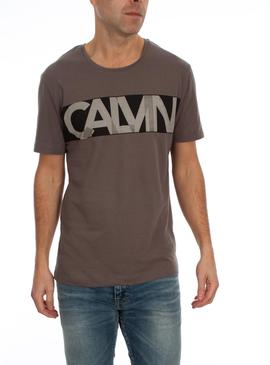 Camiseta Calvin Klein Jeans Tiglet Gris