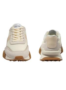 Zapatillas Lacoste L-Spin Deluxe Beige Mujer