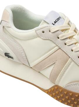 Zapatillas Lacoste L-Spin Deluxe Beige Mujer