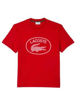 Camiseta Lacoste Relaxed Fit Rojo para Hombre