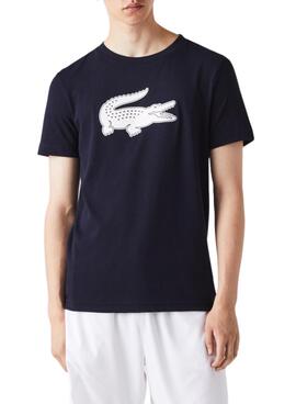 Camiseta Lacoste SPORT Transpirable Marino Hombre