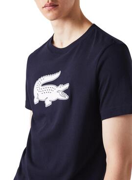 Camiseta Lacoste SPORT Transpirable Marino Hombre