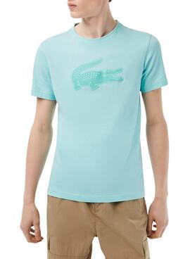 Camiseta Lacoste SPORT Transpirable Azul Hombre